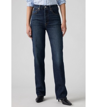 Levi's Kavbojke Ribcage Celotna dolžina mornarsko modra