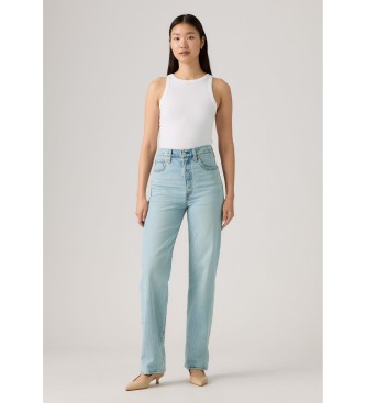 Levi's Calas de ganga com gola redonda de comprimento total azul