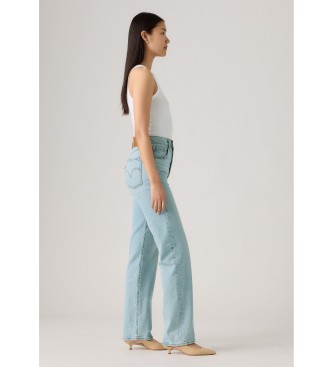 Levi's Calas de ganga com gola redonda de comprimento total azul