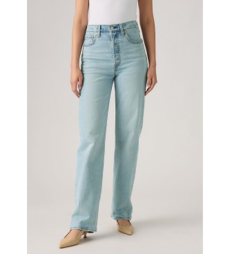 Levi's Calas de ganga com gola redonda de comprimento total azul