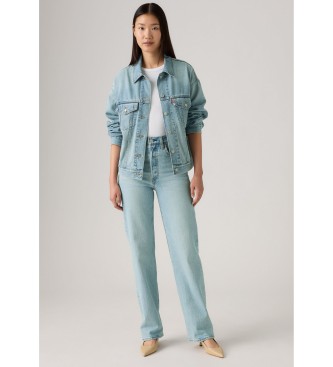 Levi's Calas de ganga com gola redonda de comprimento total azul