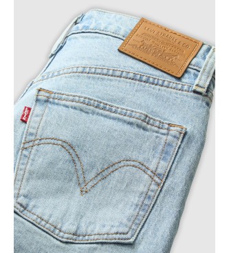 Levi's Calas de ganga com gola redonda de comprimento total azul