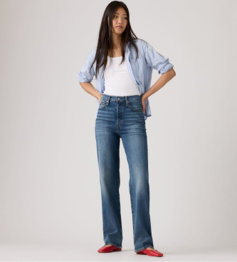 Levi's Bl� ribben-jeans i fuld l�ngde