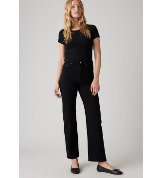 Levi's Ribcage Straight Ankle Jeans Black