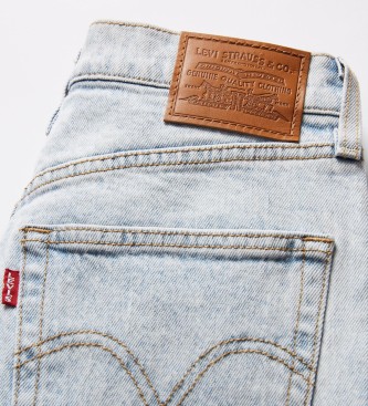 Levi's Ribcage recht enkel jeans blauw