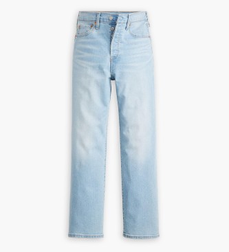 Levi's Blauwe Ribcage Rechte Enkelbroek