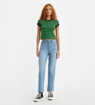 Levi's Ribcage straight ankle jeans blue