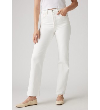 Levi's Jeans rectos tobilleros Ribcage  blanco