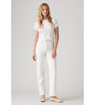 Levi's Jeans rectos tobilleros Ribcage  blanco