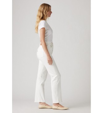 Levi's Jeans rectos tobilleros Ribcage  blanco