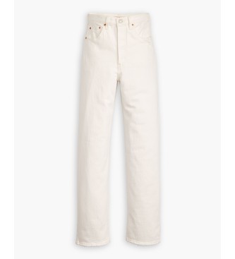 Levi's Jeans rectos tobilleros Ribcage  blanco