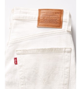 Levi's Jeans rectos tobilleros Ribcage  blanco
