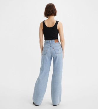 Levi's Ribcage jeans med vida ben bl