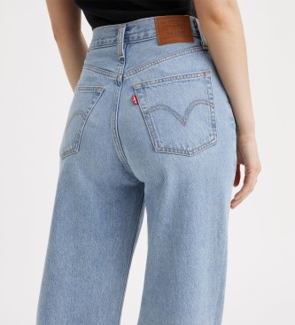 Levi's Ribcage Jeans mit weitem Bein blau