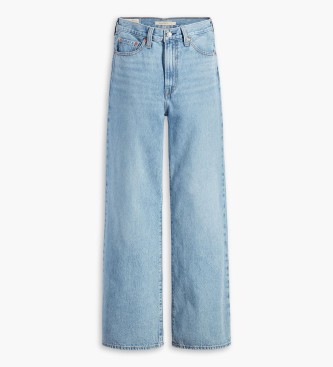 Levi's Ribcage Jeans mit weitem Bein blau