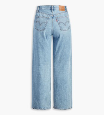 Levi's Ribcage Jeans wijde pijpen blauw