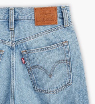 Levi's Niebieskie dżinsy z szerokimi nogawkami