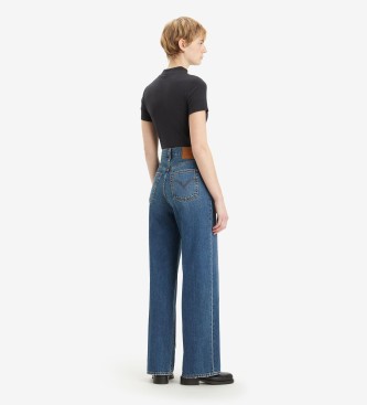 Levi's Ribcage Jeans wijde pijpen blauw