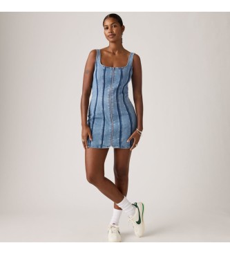 Levi's Kjole med lynl�s og s�mme bl�