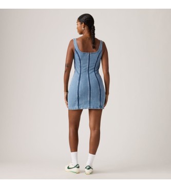 Levi's Kjole med lynl�s og s�mme bl�