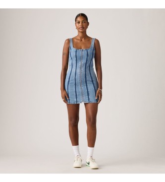 Levi's Kjole med lynl�s og s�mme bl�