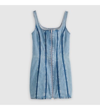 Levi's Kjole med lynl�s og s�mme bl�