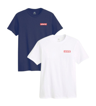 Levi's Set de 2 Camisetas Graphic marino, blanco