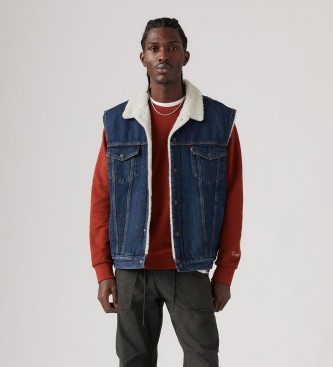 Levi's Colete Borreguito Trucker Jacket Type Iii azul