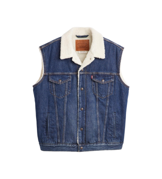 Levi's Colete Borreguito Trucker Jacket Type Iii azul