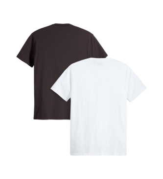 Levi's Lot de 2 T-shirts Skateboarding blanc, noir