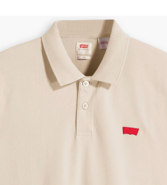 Levi's Slank Housemark beige poloshirt