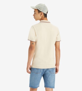 Levi's Slim Housemark beige polo shirt