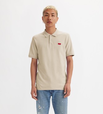 Levi's Slim Housemark beige polo shirt