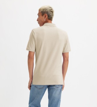 Levi's Slim Housemark beige polo shirt