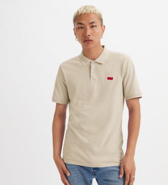 Levi's Slim Housemark beige polo shirt