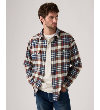 Levi's Jackson Worker overshirt brun, bl
