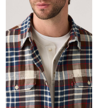 Levi's Jackson Worker overshirt brun, bl
