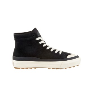 Levi's Square Ripple Mid 2.0 sapatos de couro preto