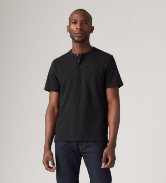 Levi's T-shirt Henley preta