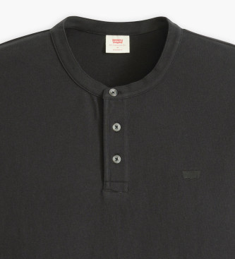 Levi's T-shirt Henley czarny