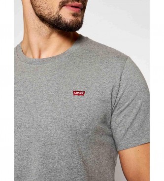 Levi's Camiseta Housemark original cinza