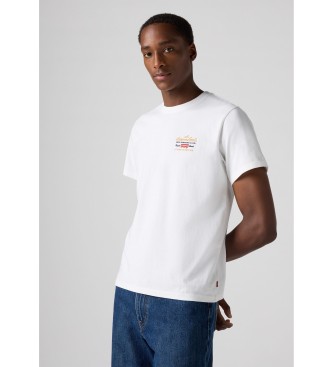 Levi's T-shirt bianca stampata con vestibilit ampia