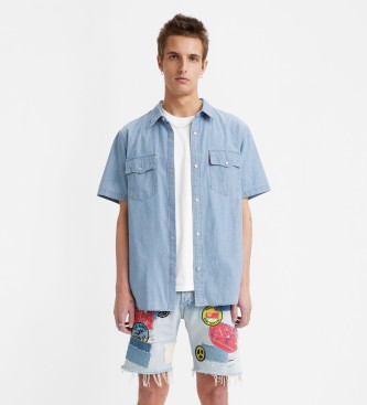 Levi's Western skjorte med afslappet pasform bl