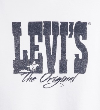Levi's Standardowa biała bluza z nadrukiem