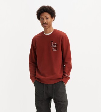 Levi's Standard fit printed sweatshirt red