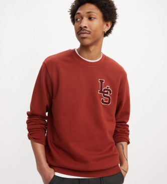 Levi's Sudadera estampada de ajuste estndar rojo