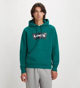 Levi's Grafisk sweatshirt med htte Standard Green