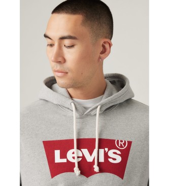Levi's Casaco com capuz grfico standard cinzento