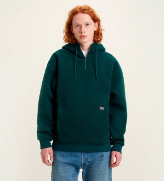 Levi's Functionele hoodie Sherpa groen