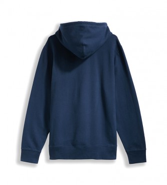 Levi's Original navy blue hooded sweatshirt